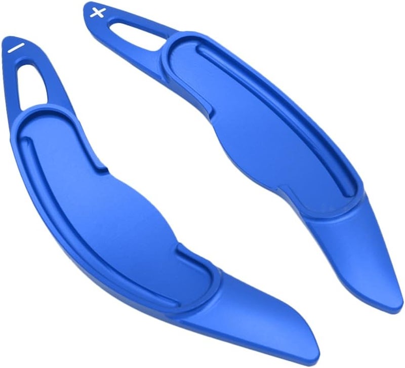 Blue Aluminum Paddle Shifter Extensions Steering Wheel Trim Cover Accessories - Image 1