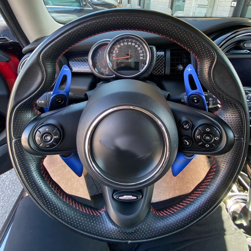 Blue Aluminum Paddle Shifter Extensions Steering Wheel Trim Cover Accessories - Image 5
