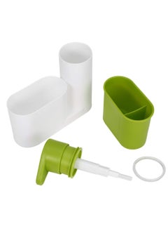 GTC GTC® Plastic Self Sink Drainer Dishwasher Sanitizer Liquid Dispenser and Sponge Holder (IT N - 760-2) Green  - Image 3
