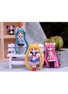 Generic 6PCS Mini Gril Action Figure Set, Mini Model Statue Figure Toy, Cartoon Realistic Model Ornament, High Quality Cartoon Figure Toy for Collection, Decoration  - Image 5