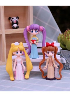 Generic 6PCS Mini Gril Action Figure Set, Mini Model Statue Figure Toy, Cartoon Realistic Model Ornament, High Quality Cartoon Figure Toy for Collection, Decoration  - Image 4