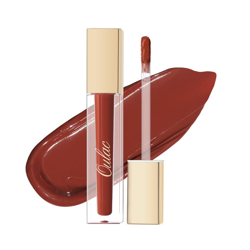 OULAC Brick Red True Matte Enriched with Rosa Damascena Flower Extract TransferProof Formula Mineral Pigments Smooth Application NonGreasy Powdery Finish Lasts for Lips - Image 1
