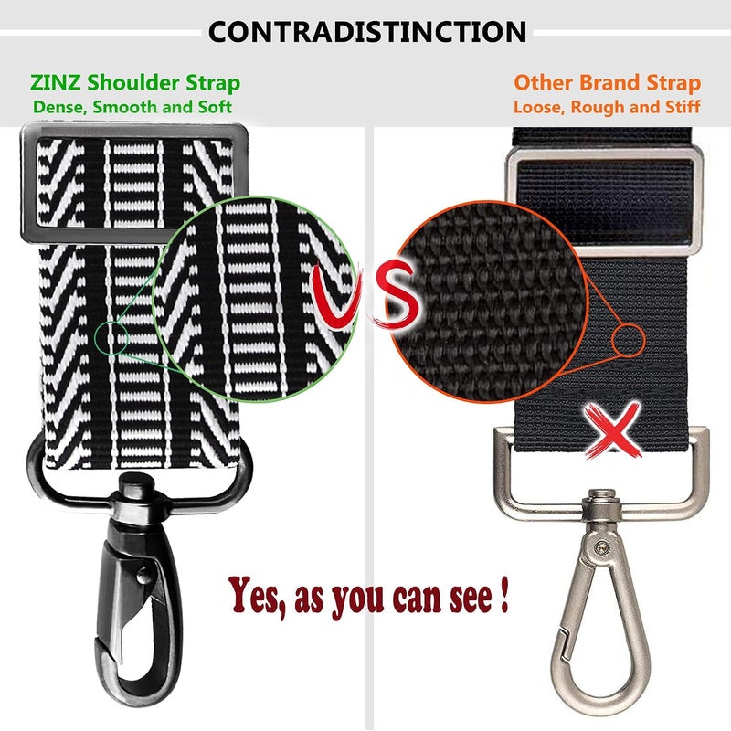 ZINZ Shoulder Strap, 79" Padded Adjustable Shoulder Bag Straps Replacement for Bags with D-Ring - Image 3