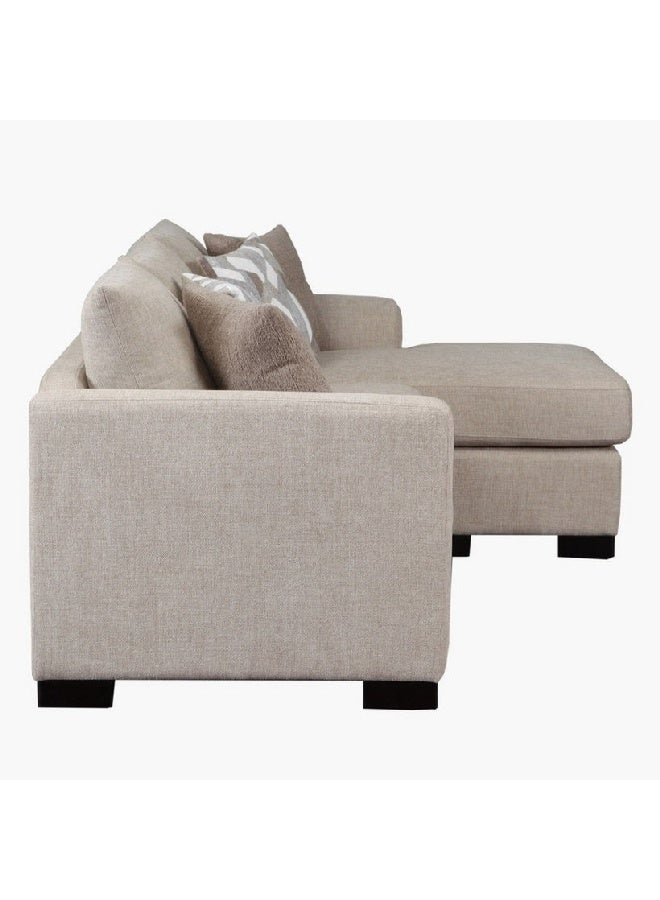 Home Box أريكة ركنية يمكن تحويلها إلى سرير 3 مقاعد بيلمنت مع مرتبة مصنوعة من فوم الذاكرة و4 وسائد 90 x 87.5 x 212 سم - Image 3
