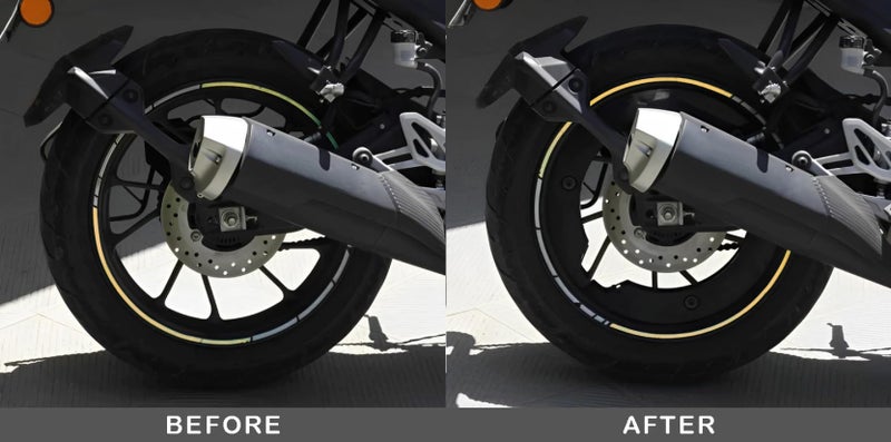 Asryd Bike Wheel Cover for 17 inch Wheel for Apache RTR 160 4V & Universal Bike (Not Suitable for Dominar) Black - Image 5