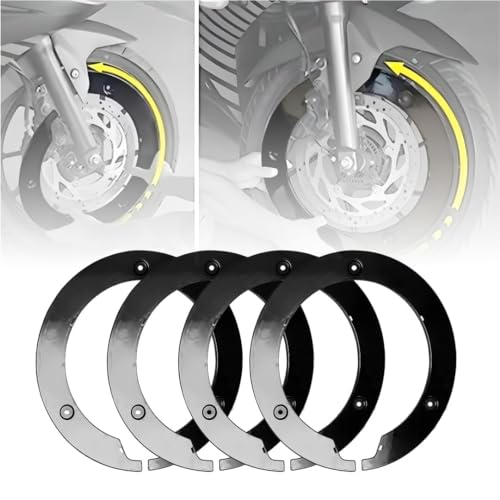 Asryd Bike Wheel Cover for 17 inch Wheel for Apache RTR 160 4V & Universal Bike (Not Suitable for Dominar) Black - Image 3