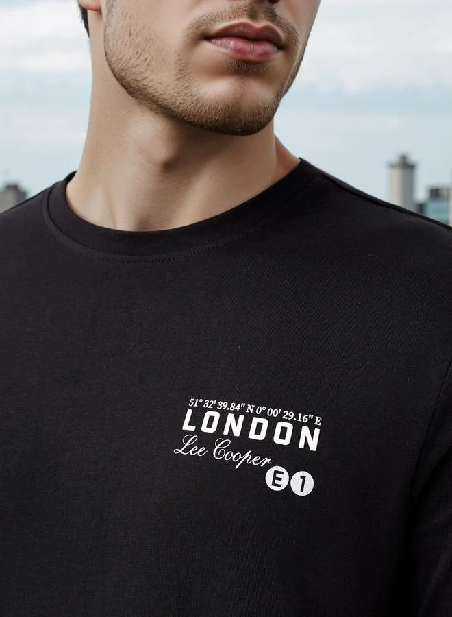 لي كوبر تي شيرت لي كوبر بطبعة حروف