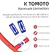 K TOMOTO 60 حزمة موصلات حلبة سباق K TOMOTO متوافقة مع قطع هوت ويلز الزرقاء لمجموعات حلبة السباق - Image 4