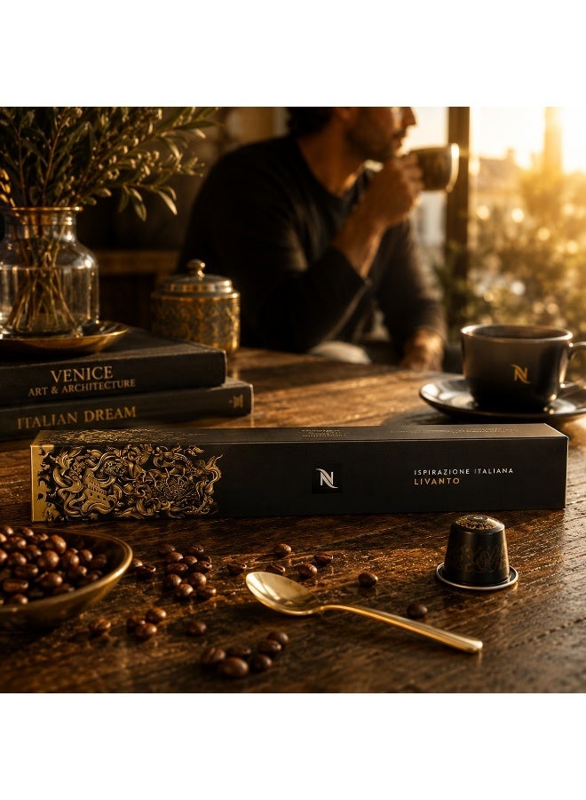 Nespresso Livanto Ispirazione Italiana Original Line Coffee Capsules 10 Capsules 53g - Image 3