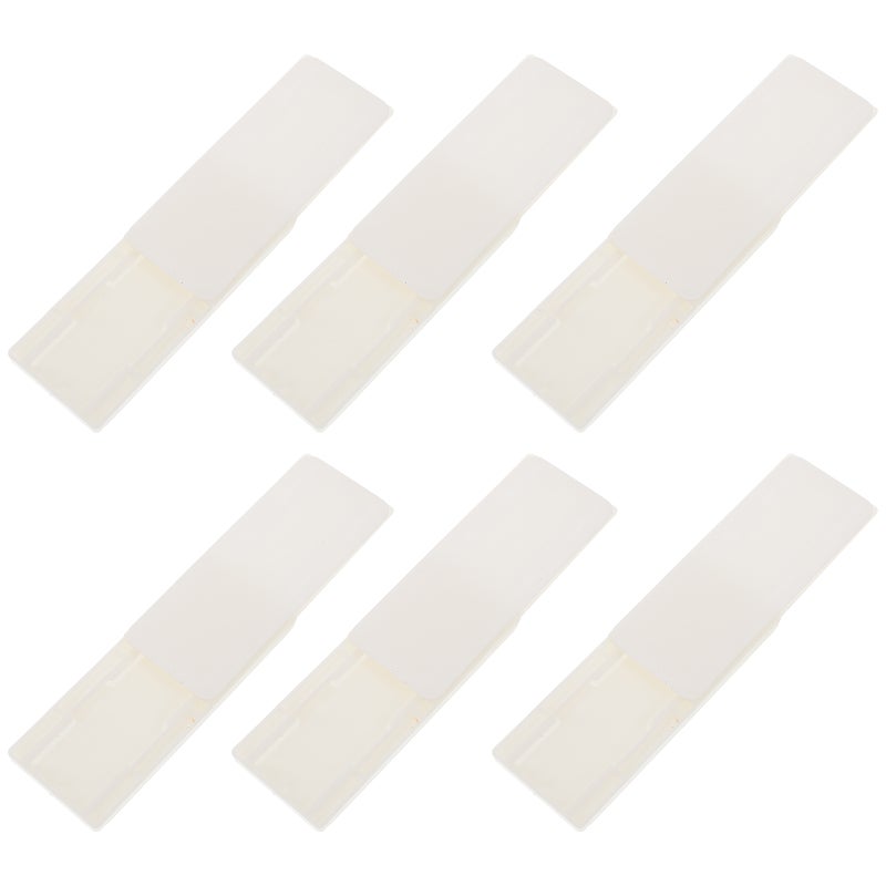 6PCS Punch Strip Fixator Wall Hanging Socket Fixer Self-adhesive Socket Hook Organizer for Outlet Adapter (White) - Image 3