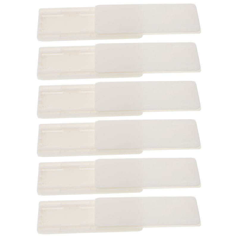 6PCS Punch Strip Fixator Wall Hanging Socket Fixer Self-adhesive Socket Hook Organizer for Outlet Adapter (White) - Image 1