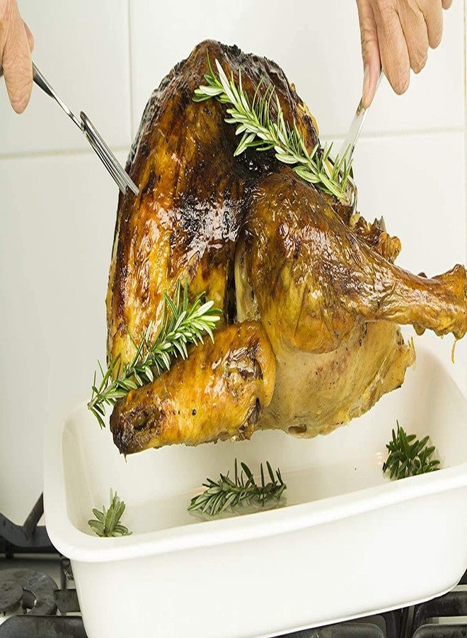 i Kito Stainless Steel Turkey Lifter,Set of 2 Heavy Roasted Turkey Meat Forks For Thanksgiving - Image 2