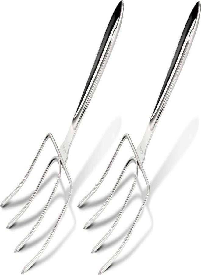 i Kito Stainless Steel Turkey Lifter,Set of 2 Heavy Roasted Turkey Meat Forks For Thanksgiving - Image 1