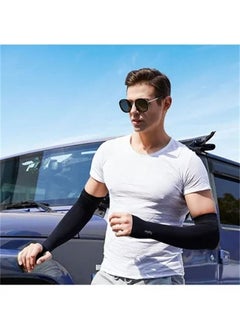 Generic 1 Pair Cooling Arm Sleeves UV Protective Absorbent Arm Cover for Outdoor Cycling Driving Running  - Image 5