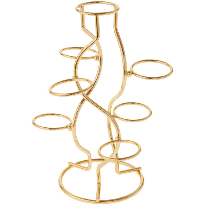 Bard's Gold-toned Egg Stand/Holder, 7 Egg Display, 1.375" Diameter - Image 1