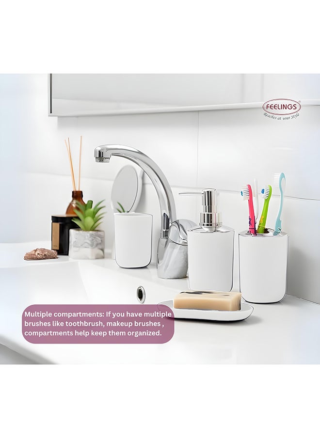 Feelings Feelings Bathroom 6Pcs Set White  - Image 3