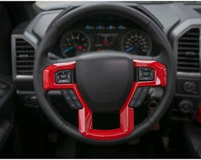 Keptrim for F-150 ABS Carbon Fiber Steering Wheel Cover Trim for 2015 2016 2017 2018 2019 2020 Ford F150, for 2017-2022 F250 F350, for 2018-2021 Ford  Expedition - Image 4