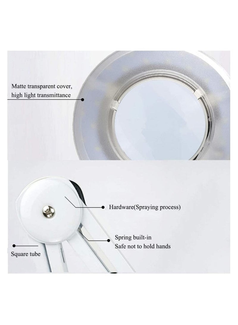 LA PERLA TECH  Magnifier Lamp, Magnification Lens with Stand, Flexible Height Adjustable-Clinic- Beauty- Salon -SPA-Nails… - Image 4