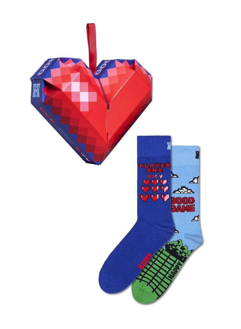 هابي سوكس طقم هدايا جوارب "جود جيم" - عبوتان - Image 1