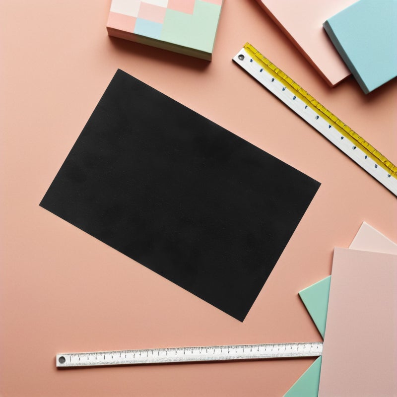 10pcs Craft Sheets: Thick Paper Set for DIY Crafting Preschoolers Classroom Scrapbooking for Cosplay Costume Model Making Black - Image 2