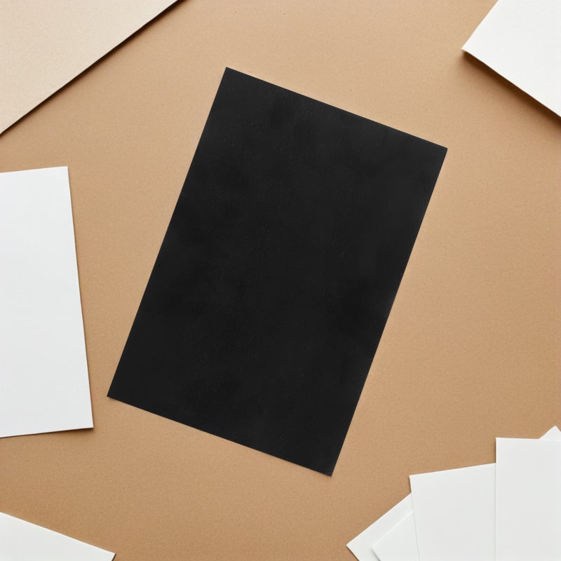 10pcs Craft Sheets: Thick Paper Set for DIY Crafting Preschoolers Classroom Scrapbooking for Cosplay Costume Model Making Black - Image 5