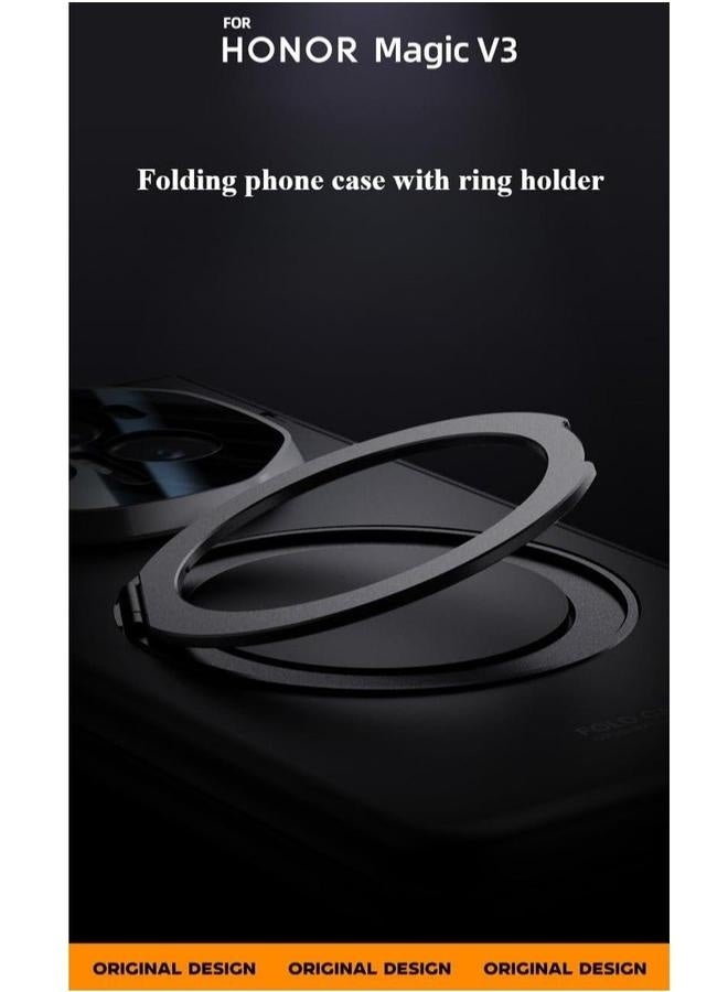 Compatible with Honor Magic V3 Magnetic Hinge Protection Case, Rotatable Bracket Stand Back Cover Privacy Screen Protector For - Image 3