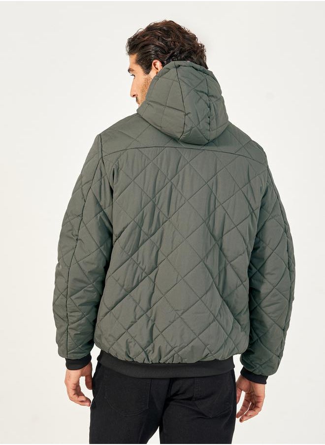 Diagonal Quilted Hooded Puffer Jacket - pzsku/Z9FF59E398CD404636028Z/45/_/1733818929/2231f3eb-84ff-410c-9c8f-0533c1e7546e