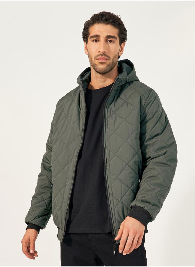Diagonal Quilted Hooded Puffer Jacket - pzsku/Z9FF59E398CD404636028Z/45/_/1733818931/525a40a5-4571-4126-90d5-303a6d50e70d