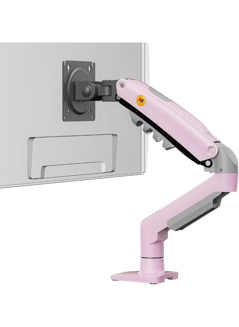 NB Ergonomic Monitor Mount,Fits 17-30" or Bigger Computer Monitors, Adjustable Stand with Tilt Rotation Swivel Function Desk Mount F80-JX Fantasy Pink - Image 1
