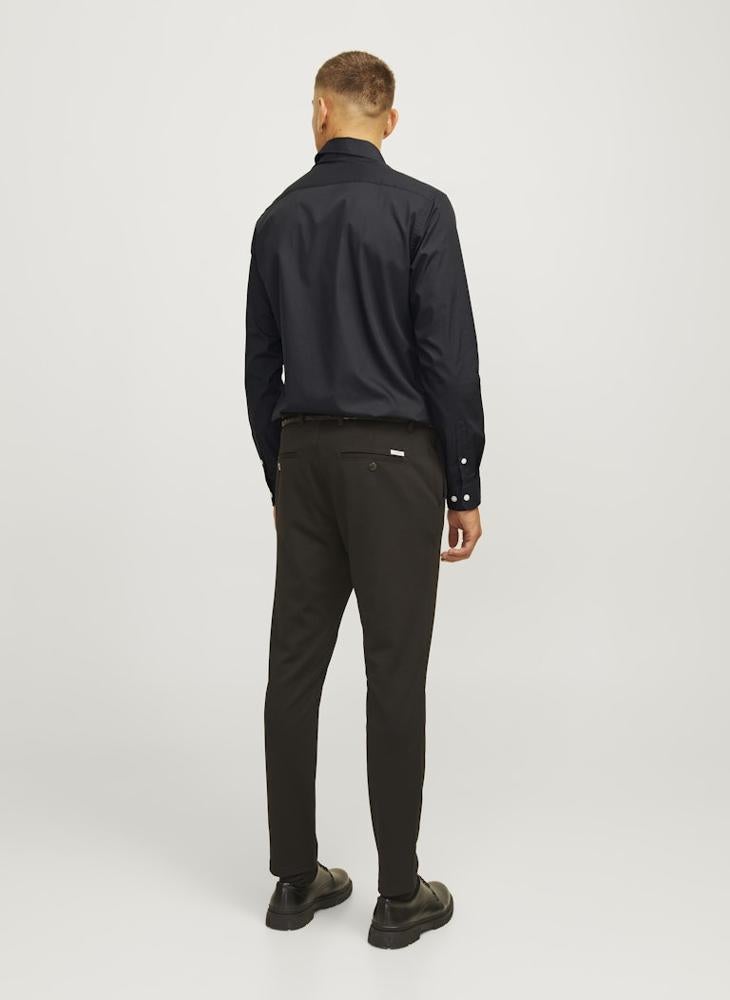 ج ج ريبل قميص بأكمام طويلة بقصة ضيقة بلون سادة - Image 2