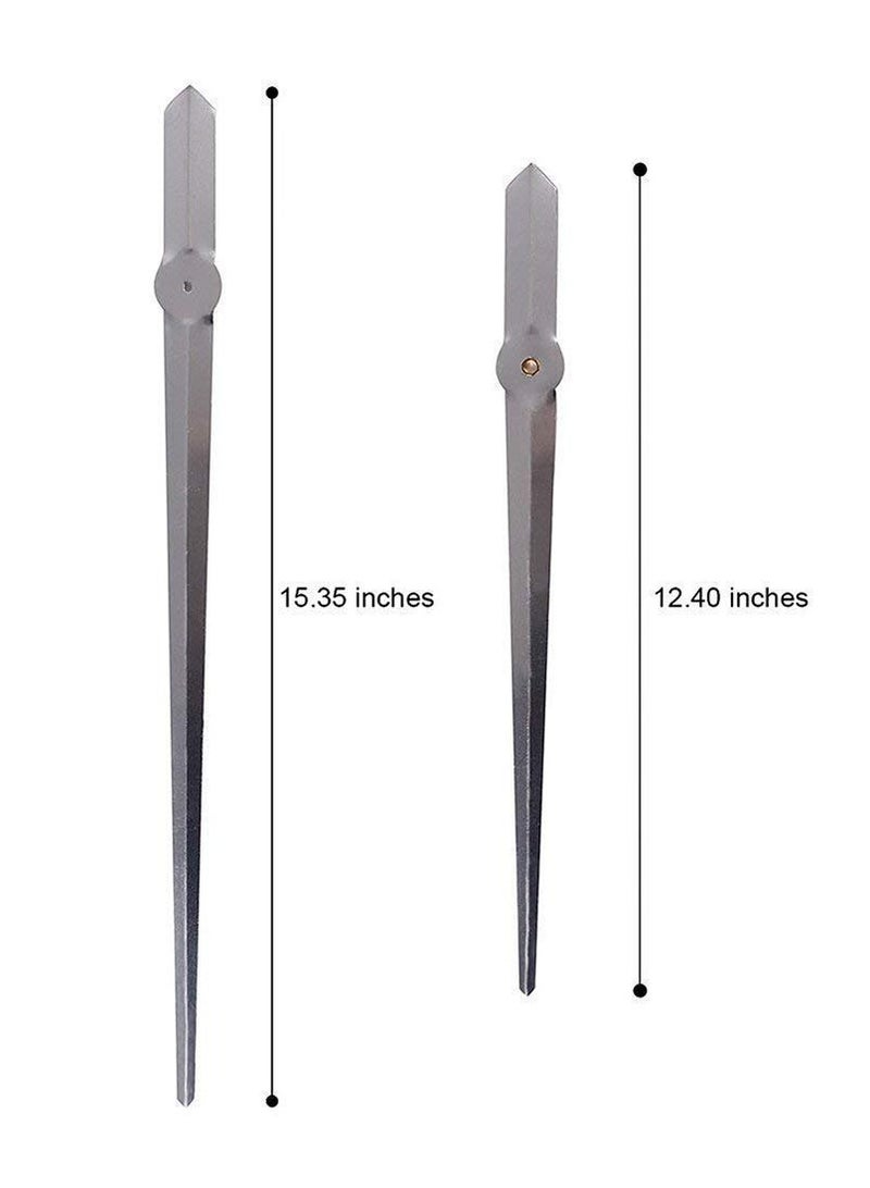 إسكدنيا ساعة حائط بملصقات أكريليك ثلاثية الأبعاد بدون إطار مع أرقام رومانية، ديكور منزلي حديث، حركة صامتة - أسود - Image 5