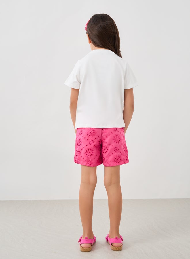 Styli Graphic Print Round Neck T-Shirt and Shorts Set - Image 3