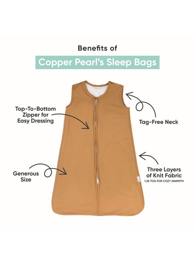 Copper Pearl Sleep Sack: Warm and Cozy Baby Bag in a Variety of Trendy Designs, Safe Alternative to Blankets, Sleeveless Baby Sleep Sack Swaddle Sizes Newborn to 24 Months - Bliss - Image 2