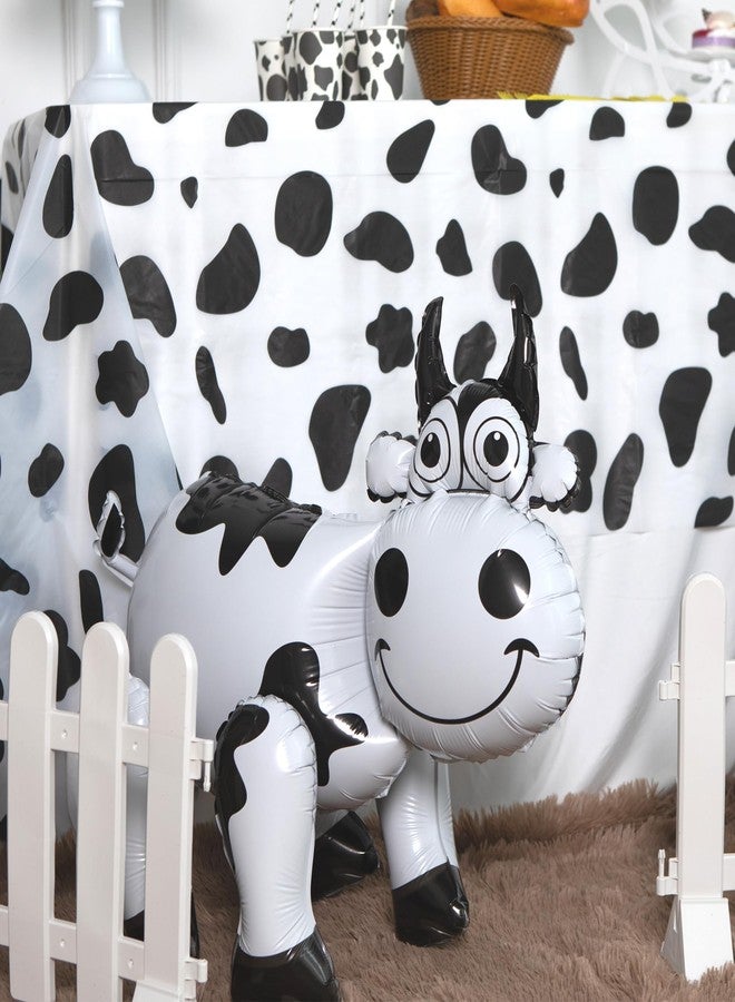 CHANGZHONG 3D Cow Balloon for Party Decorations,Cute Self Standing Cow Balloons for Western Cowboy Cowgirl Theme Birthday Party Favor Supplies Decor - Image 4