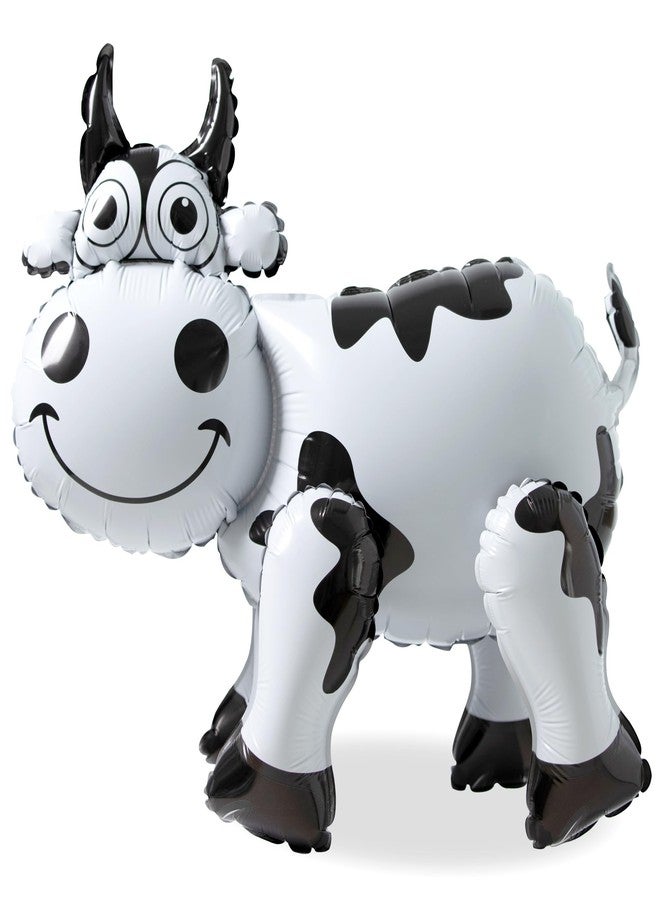 CHANGZHONG 3D Cow Balloon for Party Decorations,Cute Self Standing Cow Balloons for Western Cowboy Cowgirl Theme Birthday Party Favor Supplies Decor - Image 2
