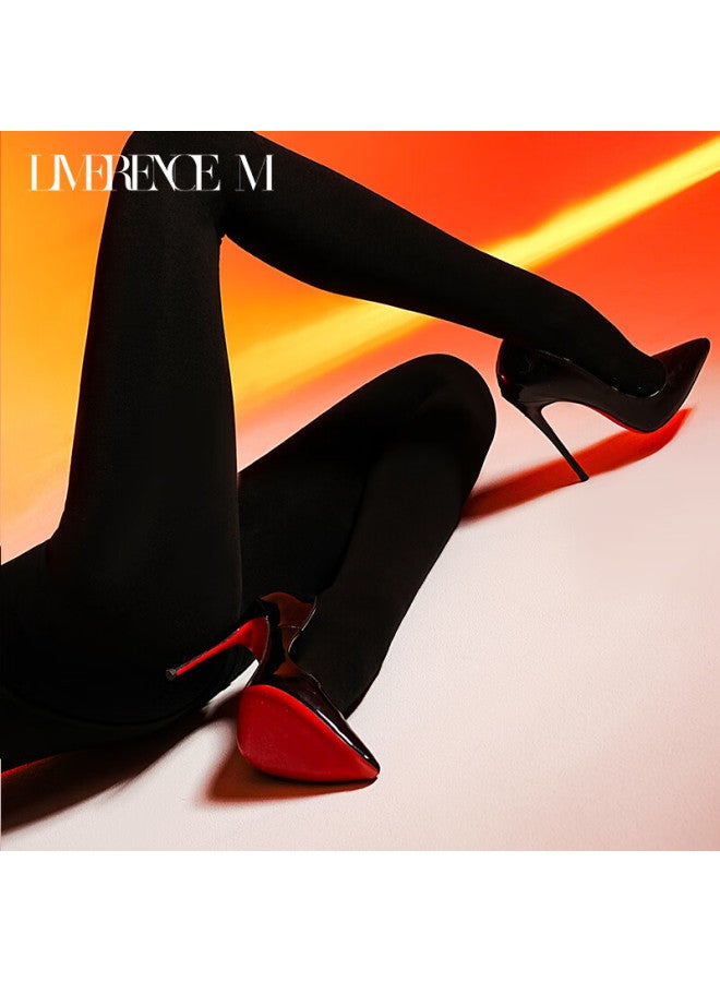Limerence M Heated Socks Autumn Winter Warm Fleece Thickened Tights Footed Leggings Size L - Image 3