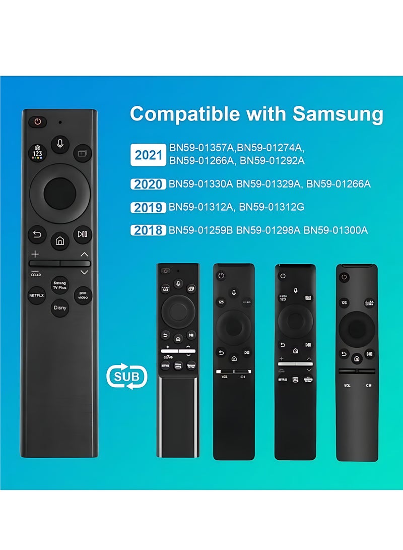 ICS Voice Remote Control Replacement for Smart TV (No Solar), Compatible with Most 2018 to 2022 Crystal UHD QLED The Frame QLED 4K 8K Smart TVs - Image 2