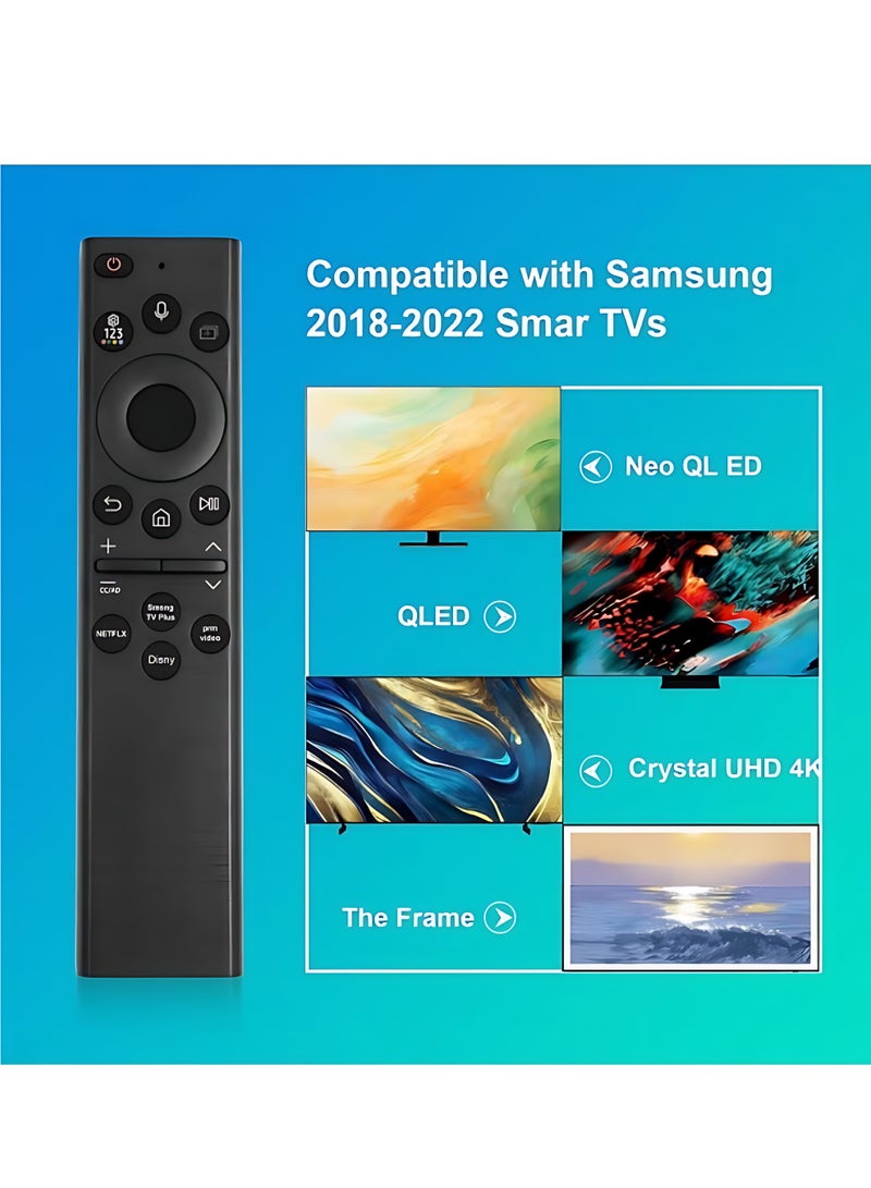 ICS Voice Remote Control Replacement for Smart TV (No Solar), Compatible with Most 2018 to 2022 Crystal UHD QLED The Frame QLED 4K 8K Smart TVs - Image 3