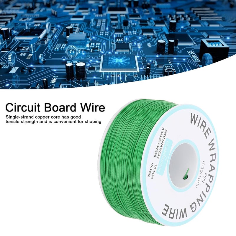Tyenaza Copper Wire, Circuit Board Flying Wire Tinned Single Core Electronic Connecting Line (Green) - Image 3