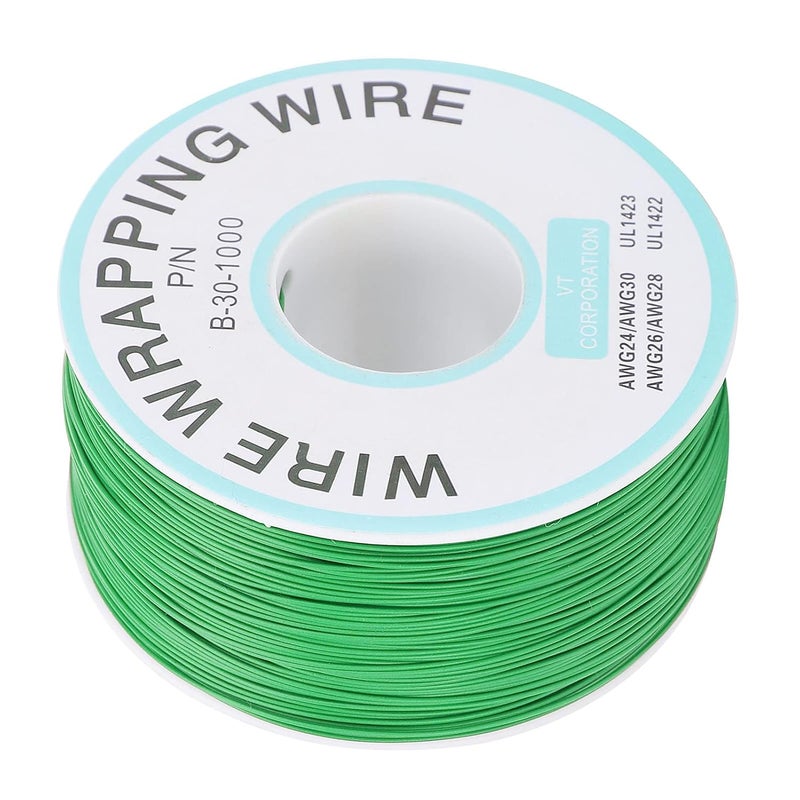 Tyenaza Copper Wire, Circuit Board Flying Wire Tinned Single Core Electronic Connecting Line (Green) - Image 1
