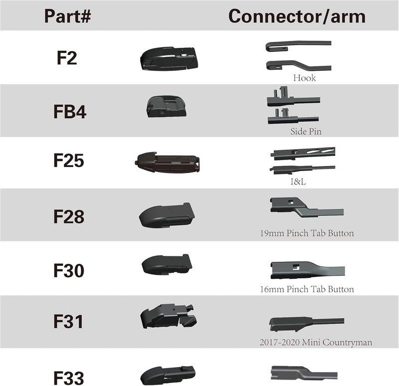 METO T6 Silicone Windshield Wiper Blades Set - Image 2