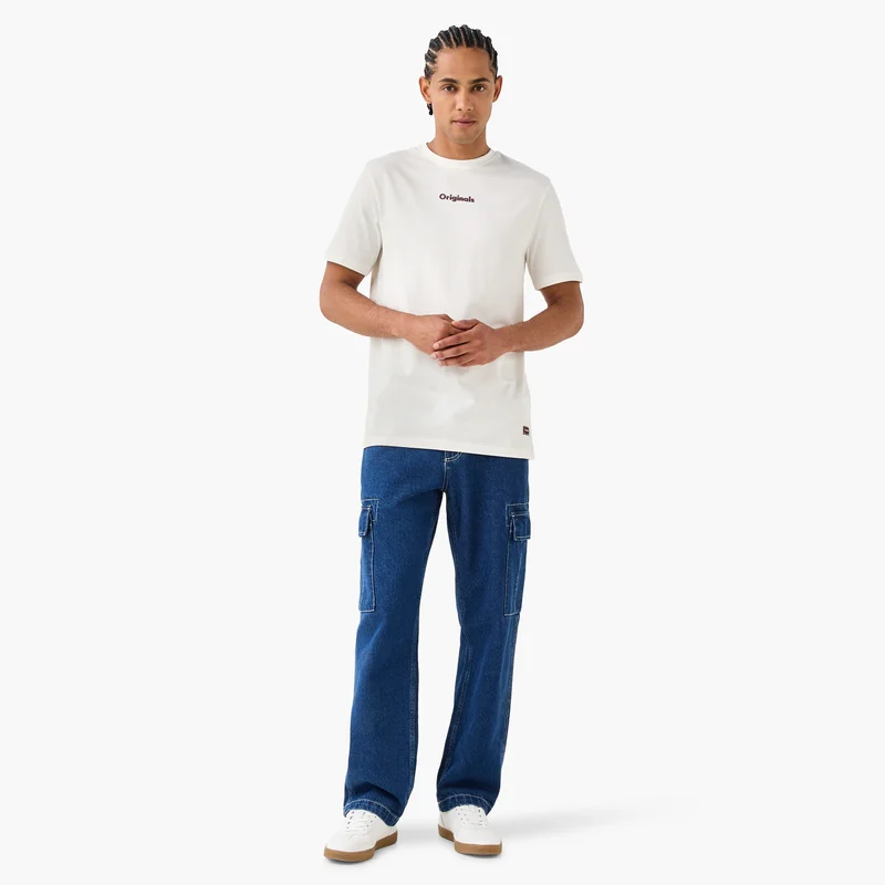 Lee Cooper Lee Cooper Typographic Print Crew Neck T-shirt