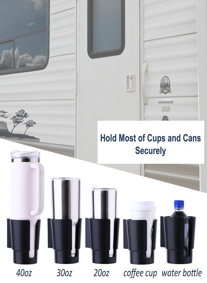 JAZBREY Universal Magnetic Cup Holder, Heavy Duty Plastic Drink Holder, Magnet Cup Holder for Bus Tractor Van RV, Vertical or Horizontal Mount, Fits Most Cup, Bottles, Cans, Tumblers, Black Pack of 1 - Image 4