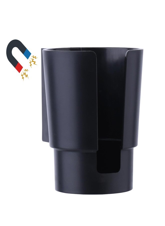 JAZBREY Universal Magnetic Cup Holder, Heavy Duty Plastic Drink Holder, Magnet Cup Holder for Bus Tractor Van RV, Vertical or Horizontal Mount, Fits Most Cup, Bottles, Cans, Tumblers, Black Pack of 1 - Image 1