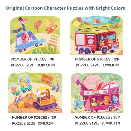 TOI Leveled Puzzles for Kids Aged 25 and Up Toddler Puzzle Preschool Learning Jigsaw Puzzles Large Pieces Educational Game for Boys Girls Cognitive Story Step 2 - Image 5