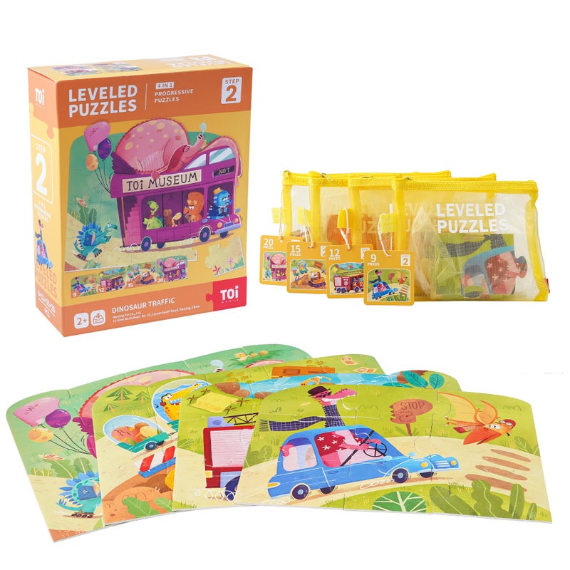 TOI Leveled Puzzles for Kids Aged 25 and Up Toddler Puzzle Preschool Learning Jigsaw Puzzles Large Pieces Educational Game for Boys Girls Cognitive Story Step 2 - Image 3
