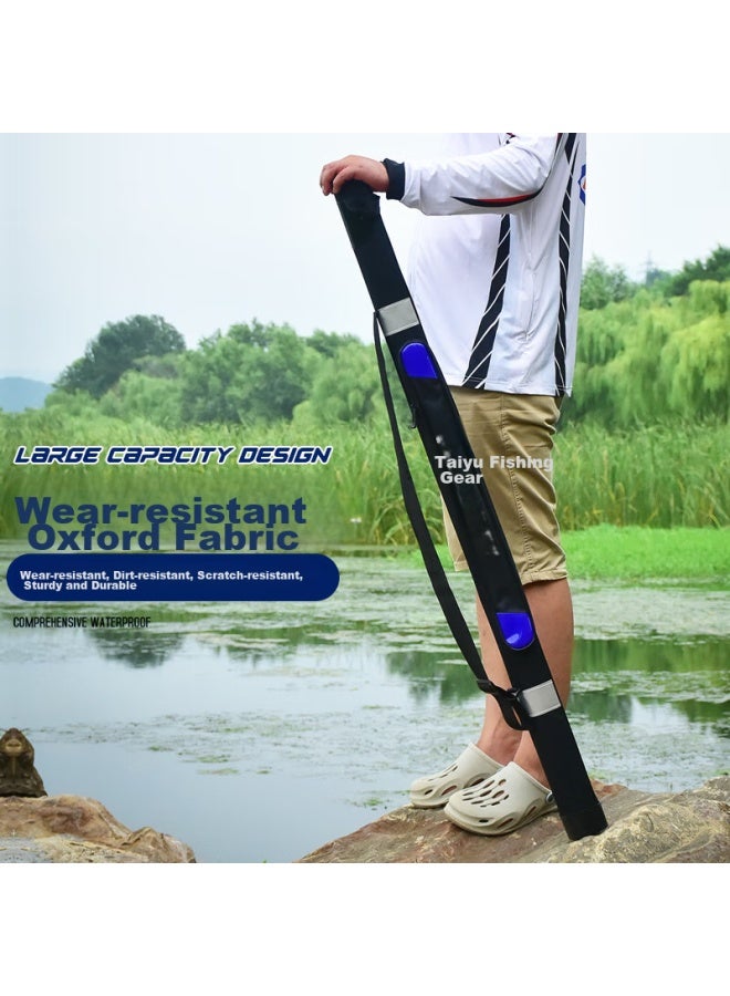 Taiyu Oxford Cloth Fishing Tackle Bag, Double-layered, Lightweight, Portable, Thickened Base, Handheld, Reinforced, Multifunctional Fishing Bag, Rod Bag - Image 4