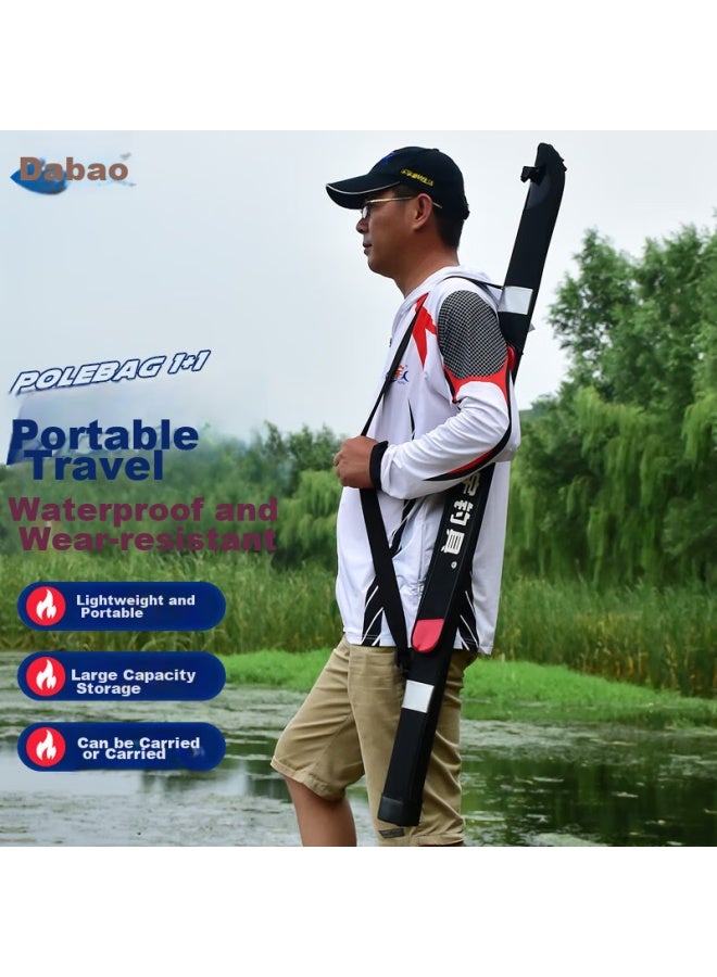 Taiyu Oxford Cloth Fishing Tackle Bag, Double-layered, Lightweight, Portable, Thickened Base, Handheld, Reinforced, Multifunctional Fishing Bag, Rod Bag - Image 1