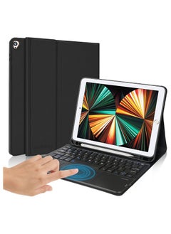 iPad 9.7 Keyboard Case for iPad 6th Generation 2018 iPad 5th Gen 2017 iPad Air 2 & Air iPad Pro 9.7 Wireless Bluetooth Touchpad Keyboard Protective Case with Pencil Holder