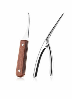KASTWAVE Shrimp Deveiner Tool and Peelers - 304 Stainless Steel 2Pcs Shrimp Cleaner Knife Prawn Peeler Shrimp Deveiner Kitchen Tools for Shrimp Devein  - Image 1